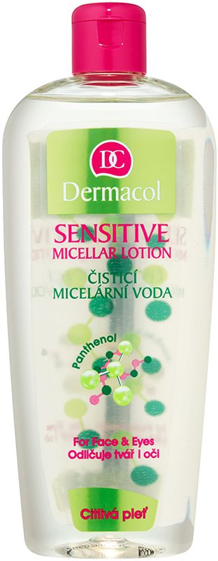Dermacol Sensitive agua micelar limpiadora para pieles sensibles