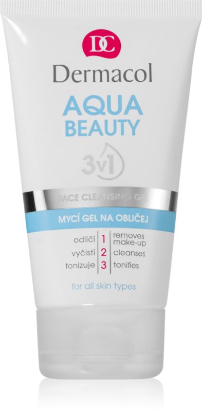 Dermacol Aqua Beauty umývací gél na tvár 3v1