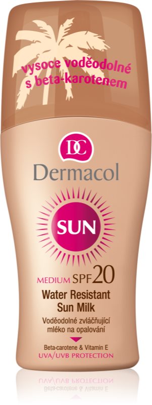 Dermacol Sun Water Resistant vodeodolné mlieko na opaľovanie SPF 20