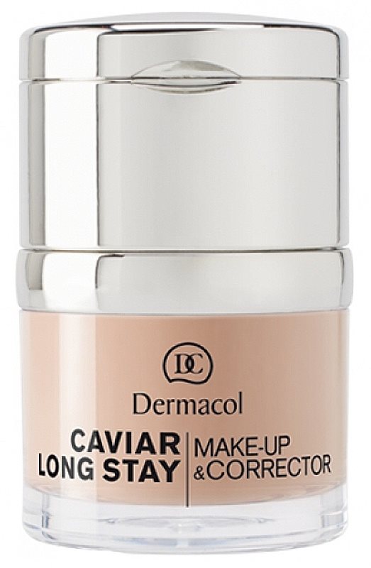Dermacol Caviar Long Stay стійкий тональний крем з екстрактом ікри та вдосконалюючий коректор