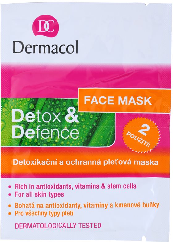 Dermacol Detox & Defence detoxikační a ochranná pleťová maska pro všechny typy pleti
