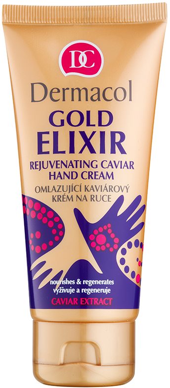 Dermacol Gold Elixir crema rejuvenecedora con caviar para manos