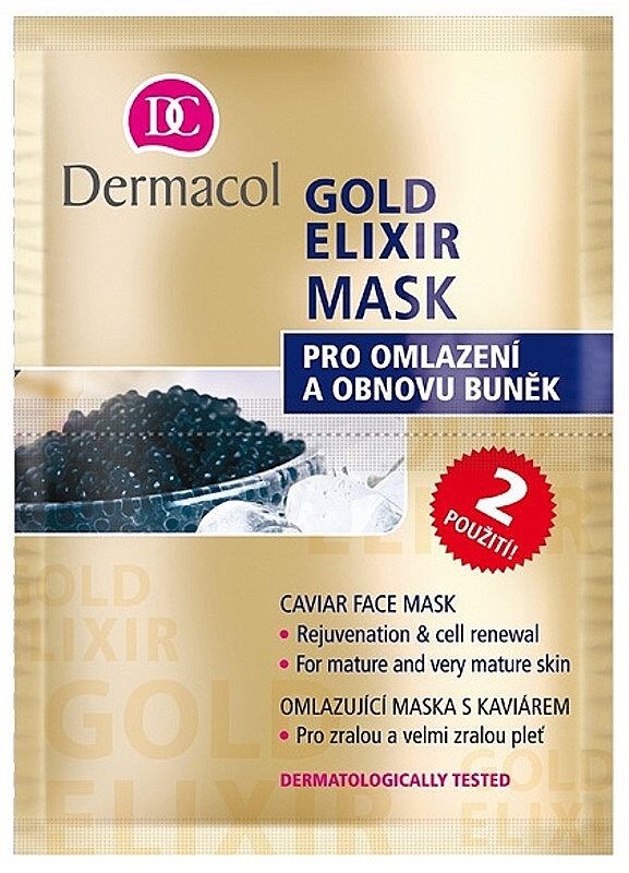 Dermacol Gold Elixir maska za obraz s kaviarjem