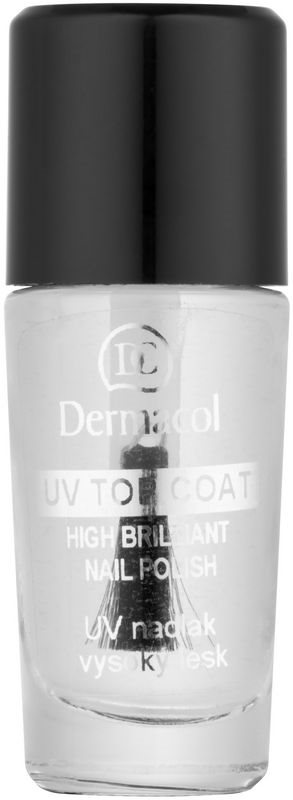 Dermacol UV Top Coat vernis à ongles transpartent