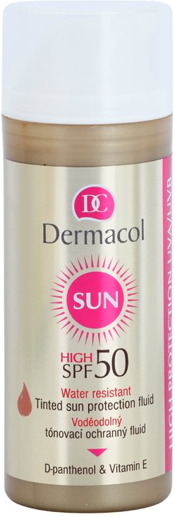 Dermacol Sun Water Resistant tonirani vodoodporni fluid za obraz SPF 50