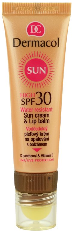 Dermacol Sun Water Resistant Water Resistant Sun Face Cream with Lip Balm SPF 30