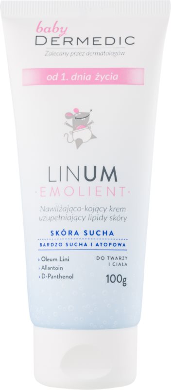 Dermedic Baby Hydrating And Soothing Cream Refilling Liipids For Children From Birth