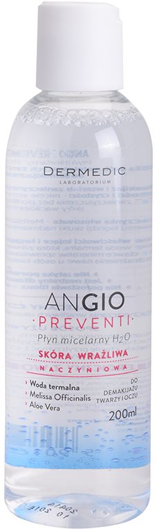 Dermedic Angio Preventi apa cu particule micele pentru piele sensibila cu tendinte de inrosire