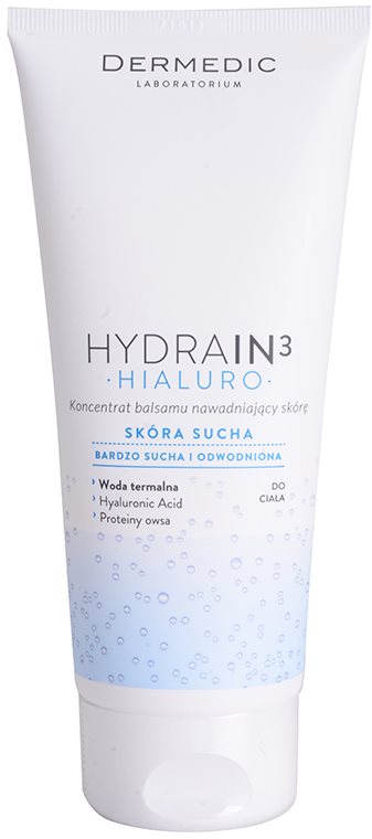 Dermedic Hydrain3 Hialuro koncentrované hydratačné telové mlieko pre suchú až veľmi suchú pokožku