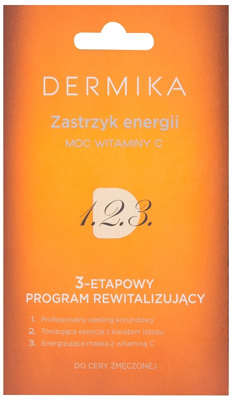 Dermika 1. 2. 3. soin revitalisant triphasé pour peaux fatiguées