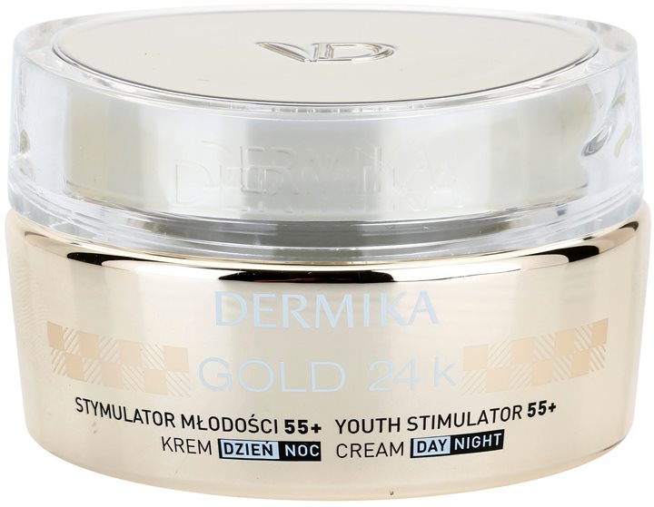 Dermika Gold 24k Total Benefit Luxus bőrfiatalító krém 55+