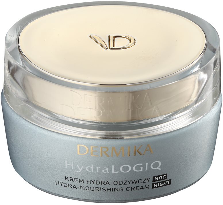 Dermika HydraLOGIQ creme de noite nutritivo com efeito hidratante