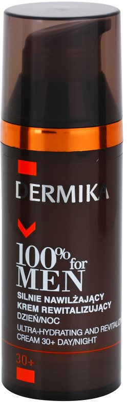 Dermika 100% for Men crema revitalizante hidratación profunda 30+