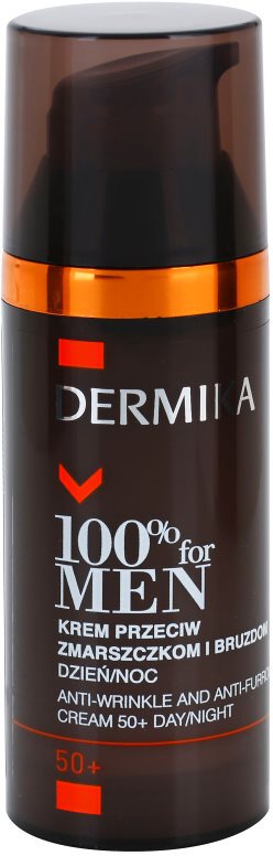 Dermika 100% for Men Crema impotriva ridurilor profunde. 50+