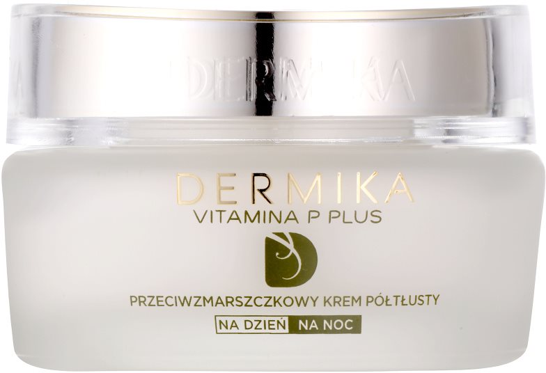 Dermika Vitamina P Plus Anti-Wrinkle Cream for Sensitive, Redness-Prone Skin