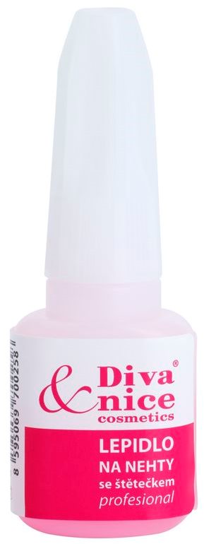 Diva & Nice Cosmetics Accessories lepilo za nohte s čopičem
