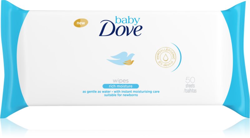 Dove Baby Rich Moisture Vochtige Reinigings Doekjes Alcoholvrij