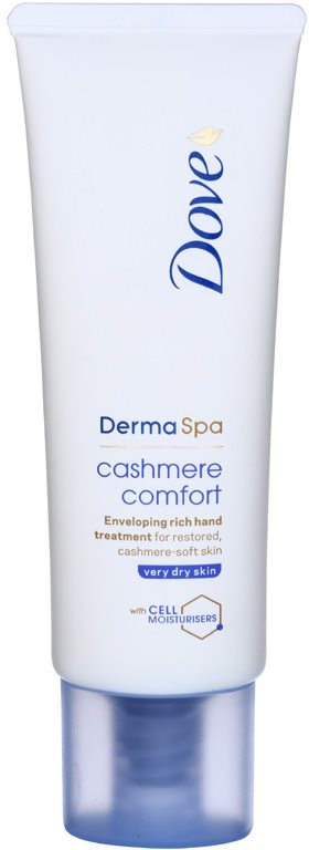 Dove DermaSpa Cashmere Comfort відновлюючий крем для рук для ніжної і гладенької шкіри