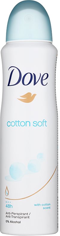 Dove Cotton Soft spray anti-perspirant 48 de ore