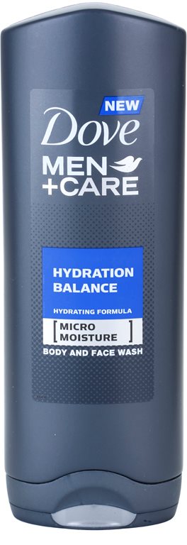 Dove Men+Care Hydration Balance gel za prhanje za telo in lase za moške