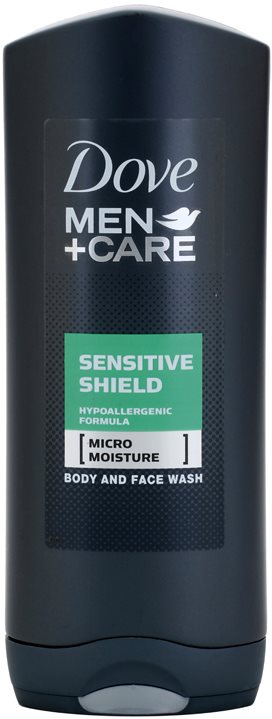 Dove Men+Care Sensitive Shield gel za prhanje za obraz in telo