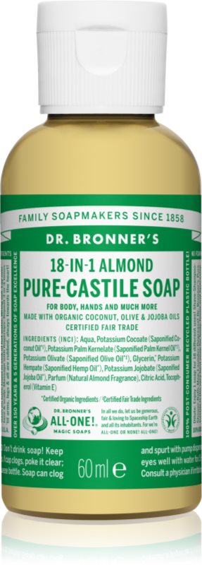 Dr. Bronner’s Almond tekoče univerzalno milo