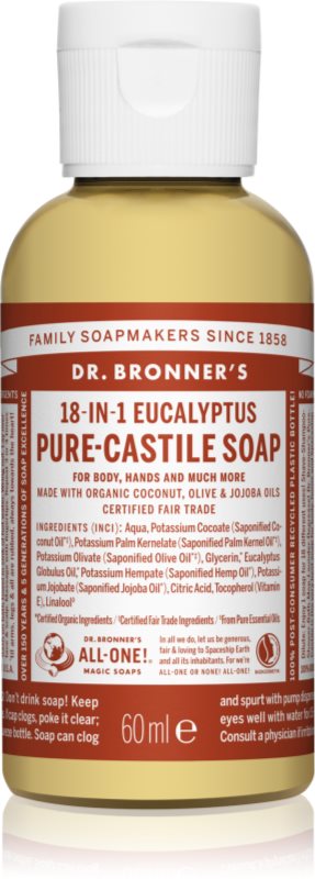 Dr. Bronner’s Eucalyptus tekuté univerzálne mydlo