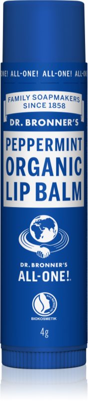 Dr. Bronner’s Peppermint balsam de buze