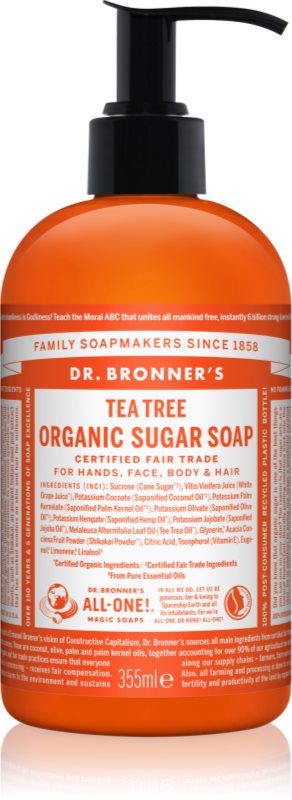 Dr. Bronner’s Tea Tree sapun lichid pentru corp si par