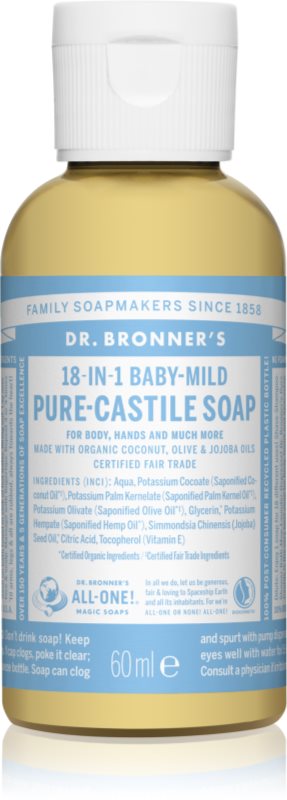 Dr. Bronner’s Baby-Mild Universelle Flüssigseife Nicht parfümiert