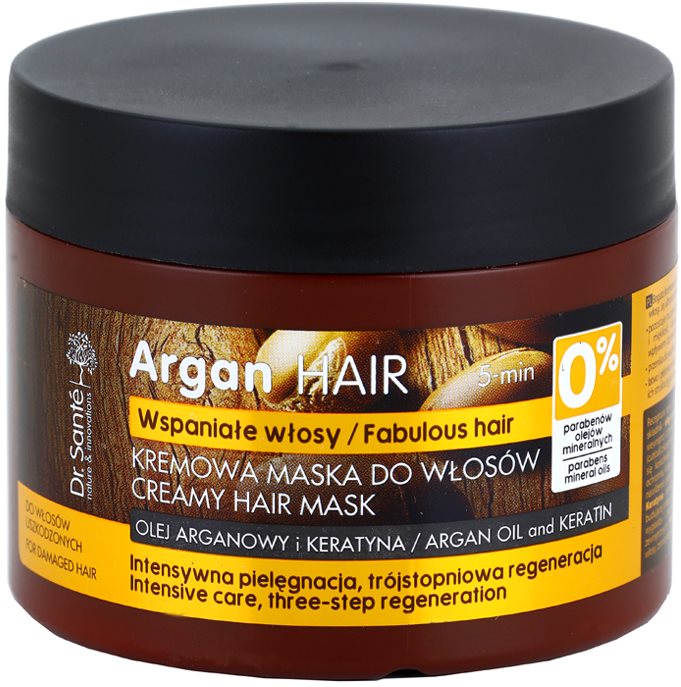 Dr. Santé Argan masca sub forma de crema pentru par deteriorat
