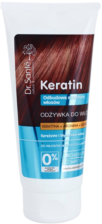 Dr. Santé Keratin Condicionador regenerador para cabelos com brilho