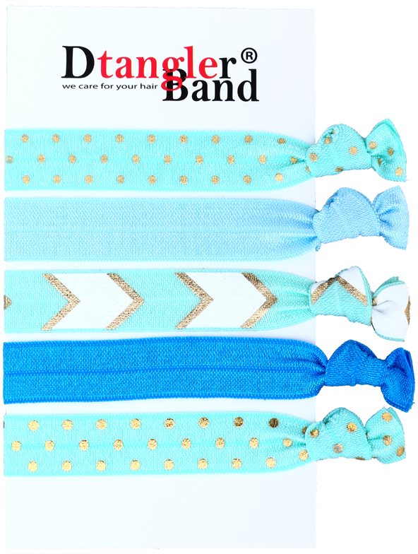 Dtangler DTG Band Set elásticos para cabelo 5 pçs