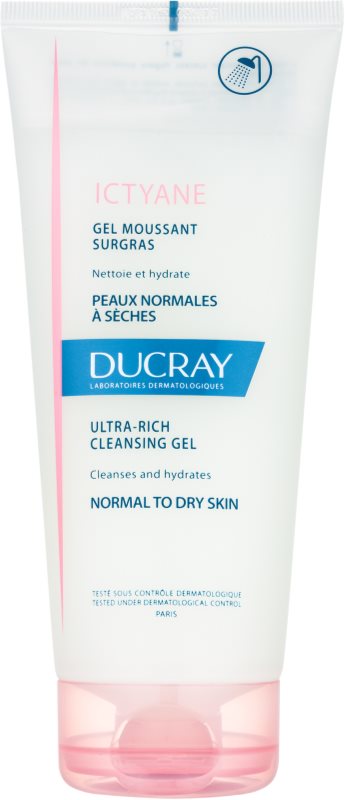 Ducray Ictyane gel de curatare spumant pentru piele normala si uscata