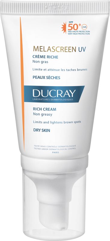 Ducray Melascreen crema abbronzante contro le macchie della pelle SPF 50+