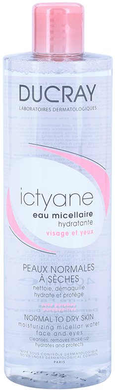 Ducray Ictyane água micelar hidratante para pele normal a seca