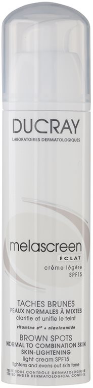 Ducray Melascreen Lichte Dagcrème tegen Pigment Vlekken SPF 15