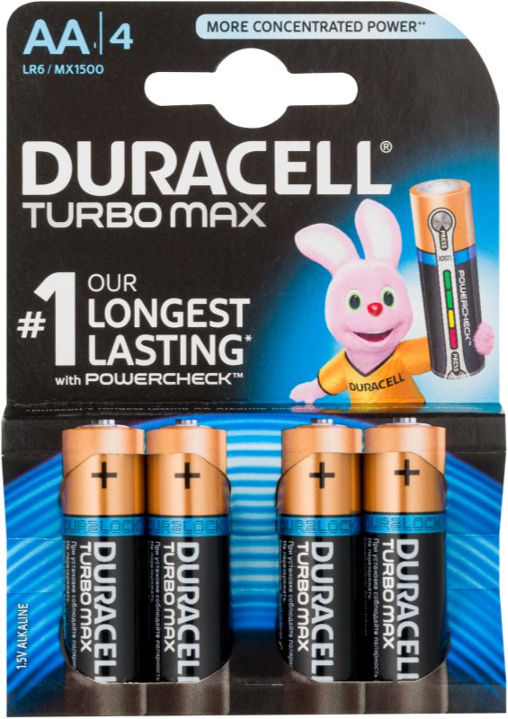 Duracell Turbo Max AA Batterijen, 4st