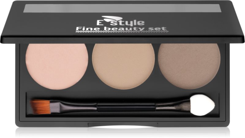 E style Fine Beauty paleta pentru machiaj sprancene