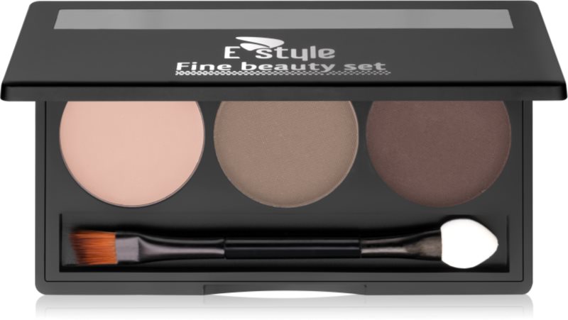 E style Fine Beauty paleta pentru machiaj sprancene