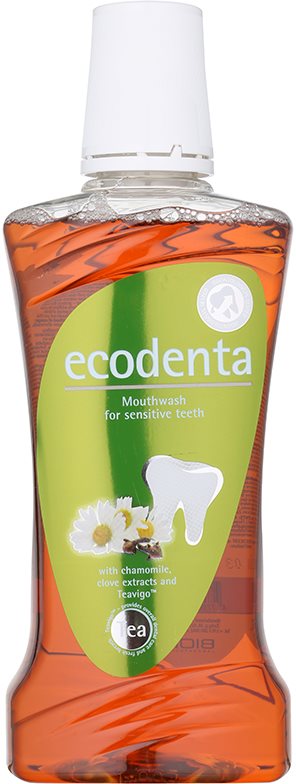 Ecodenta Chamomile & Clove & Teavigo рідина для полоскання рота для чутливих зубів