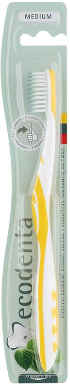 Ecodenta Ergonomic zubná kefka medium