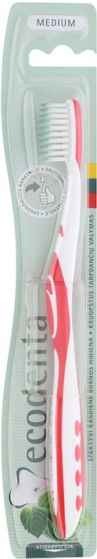 Ecodenta Ergonomic cepillo de dientes medio