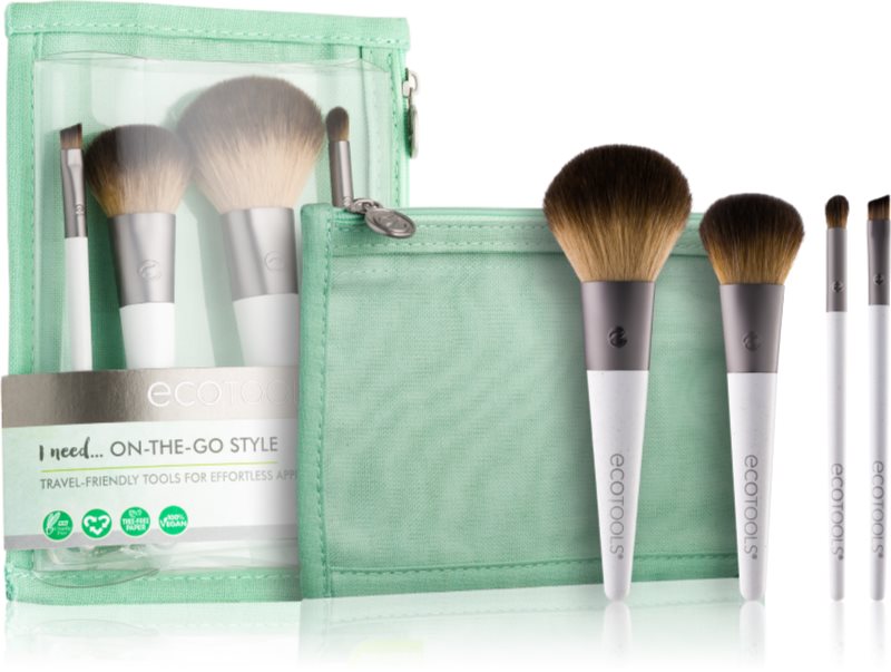 EcoTools On-The-Go Style sada štětců III. (na cesty)
