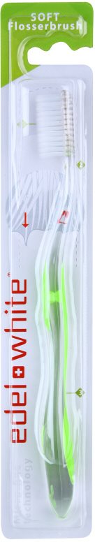 Edel+White Flosser Brush Zahnbürste weich