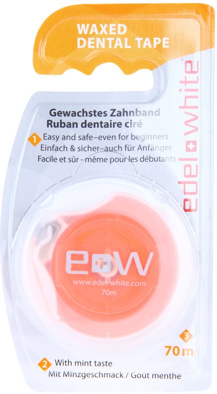 Edel+White Waxed Dental Tape taśma dentystyczna