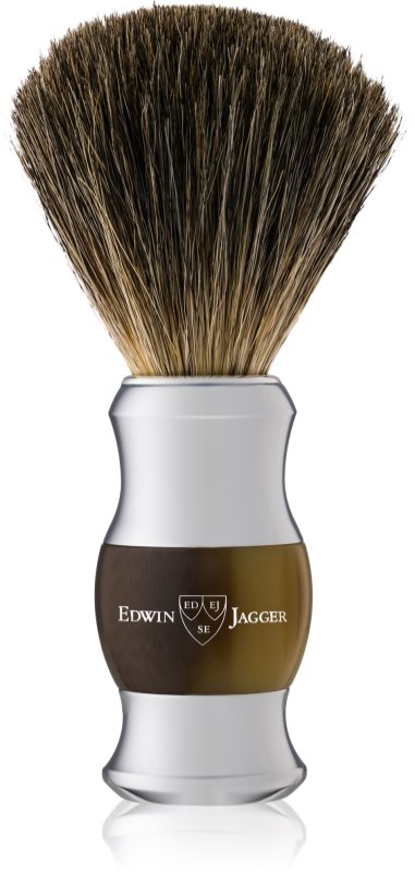 Edwin Jagger Best Badger Light Horn & Chrome Rasierpinsel