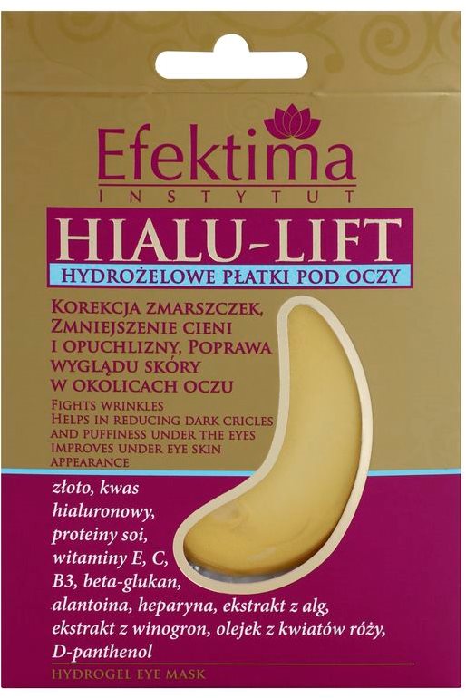Efektima Institut Hialu-Lift masque hydrogel contour des yeux anti-rides et anti-cernes