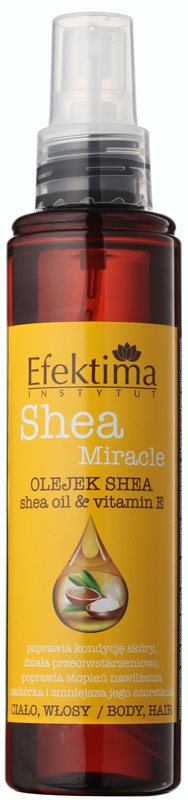 Efektima Institut Shea Miracle zjemňující olej s hydratačním účinkem na tělo a vlasy