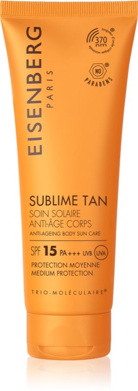 Eisenberg Sublime Tan krema za sončenje za telo proti gubam SPF 15